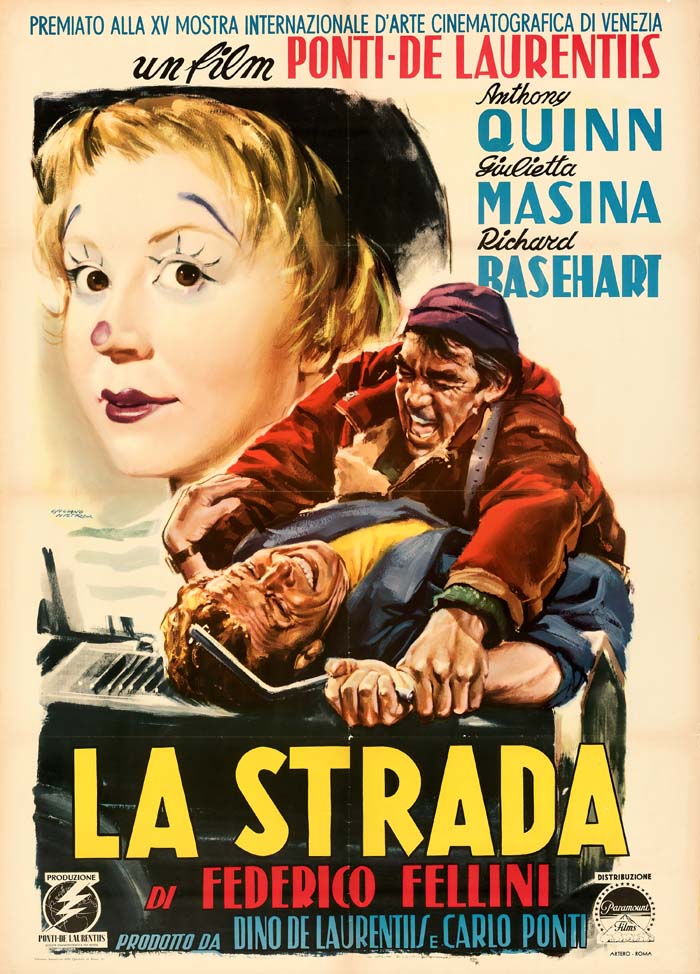 La Strada (1954) vintage movie poster